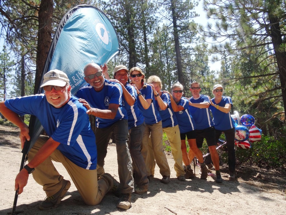 working together on the Tahoe Rim Trail