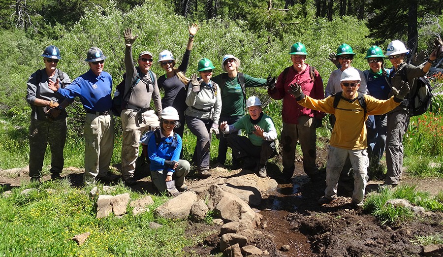 Volunteer Trail Work on the TRT- Backcountry Camp