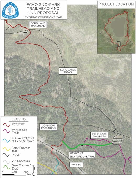 Echo Sno-Park Project Map- TRT Connector Trail