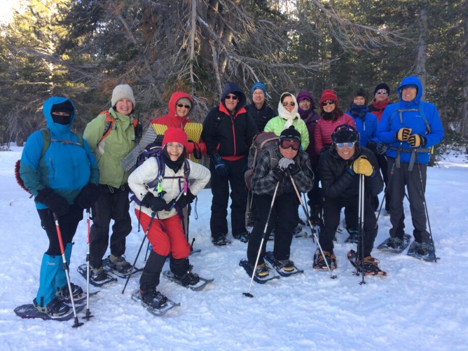 Winter snowshoe hike with TRTA