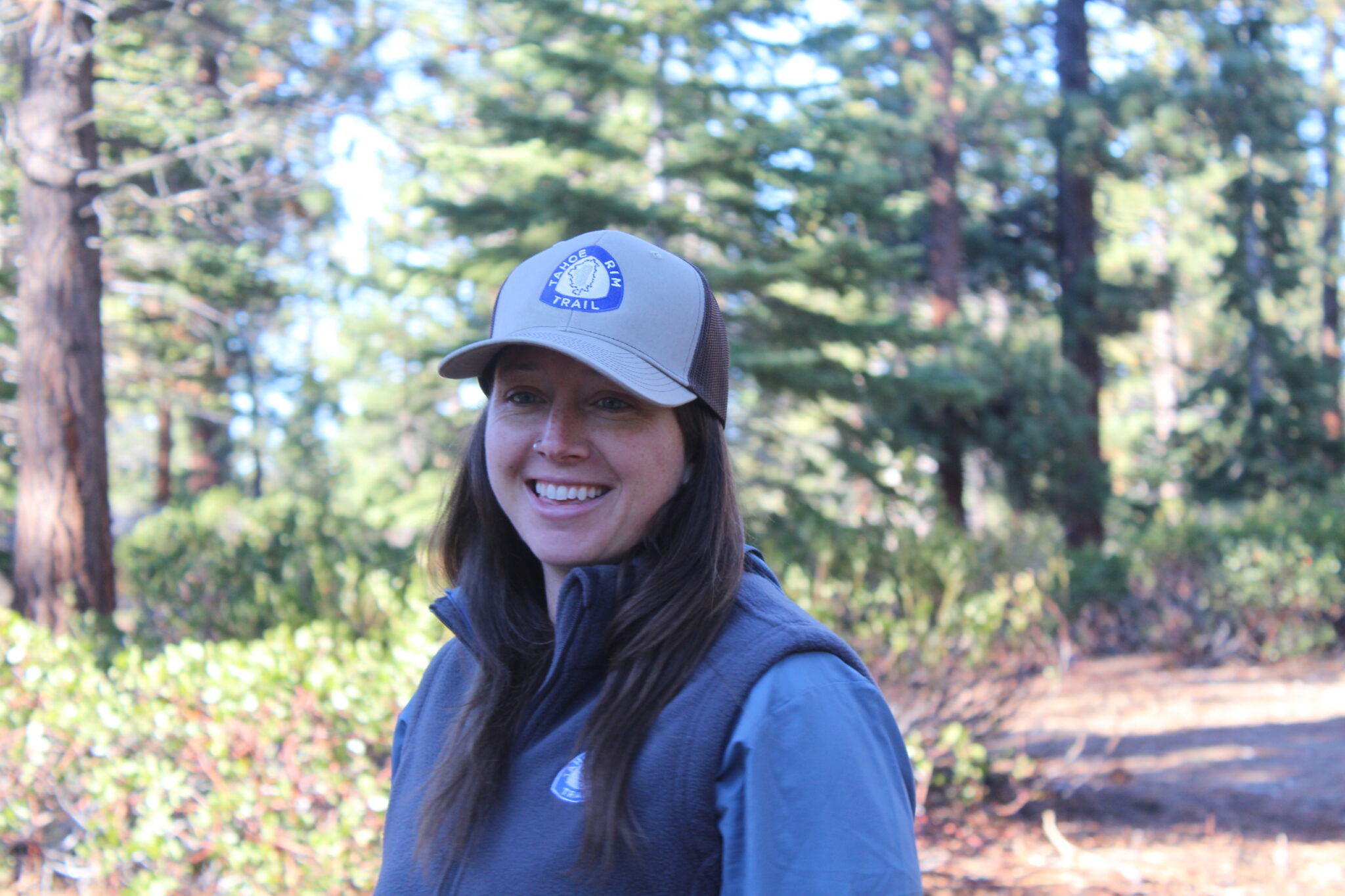 Tahoe Rim Trail Tan Trucker Hat - Image 2