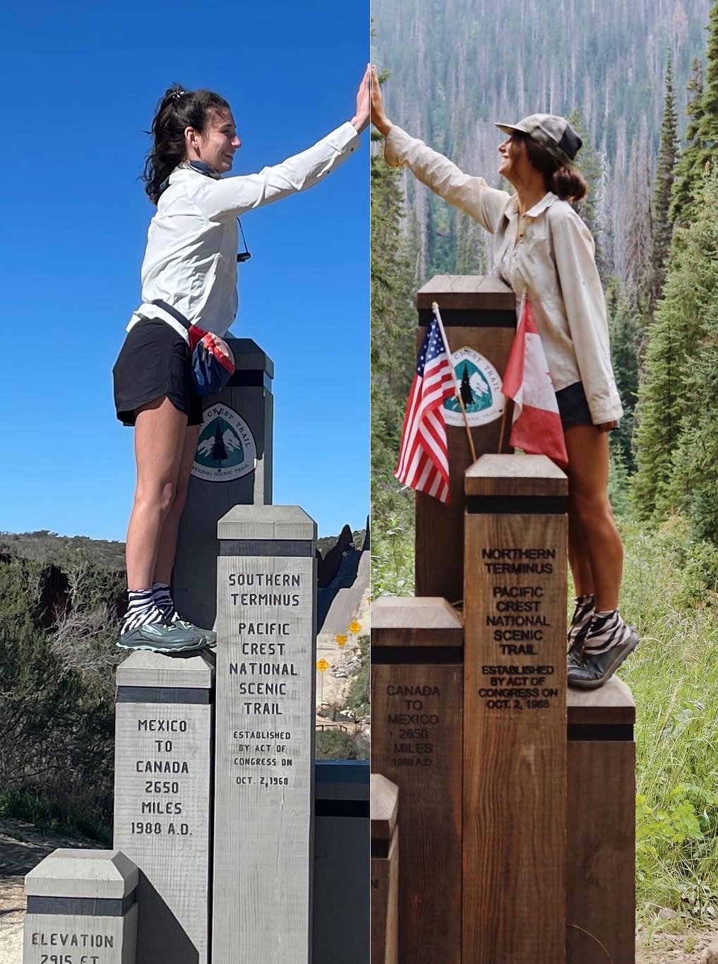 75A4F465-E31E-43C7-9798-6B46F9A53A38 Mallory Baja Jackson speaker high fiving north and south terminus